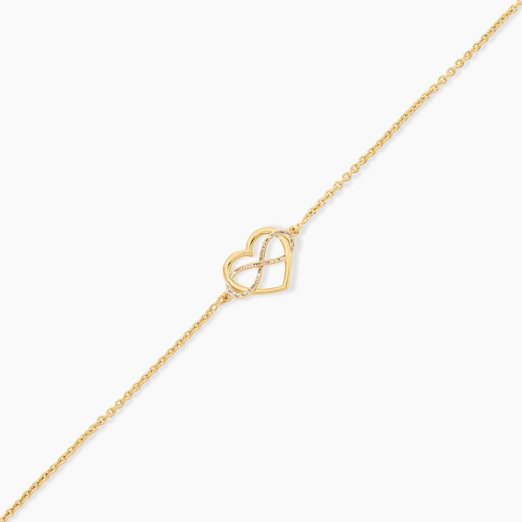 Bracelet Lovina Argent Dor&eacute; A L'Or 750/1000 - F&ecirc;te des m&egrave;res Femme | Histoire d&rsquo;Or