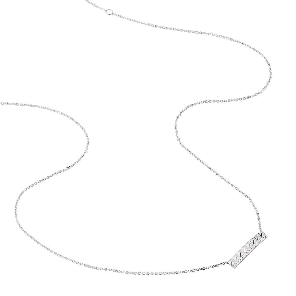 Collier Cyprine Or Blanc Diamant - Colliers Femme | Histoire d’Or
