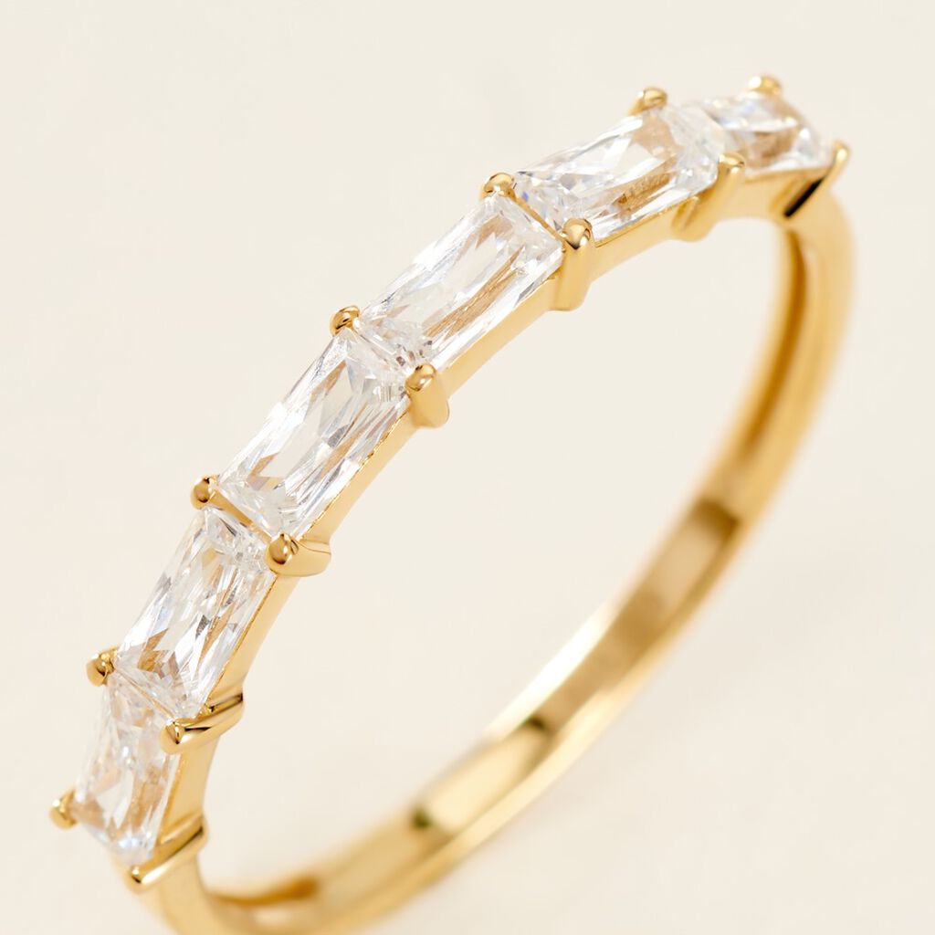 Bague Ilean Or Jaune Oxyde De Zirconium - Bagues avec pierre Femme | Histoire d’Or