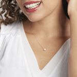 Collier Ponama Or Blanc Oxyde De Zirconium - Colliers Femme | Histoire d&rsquo;Or