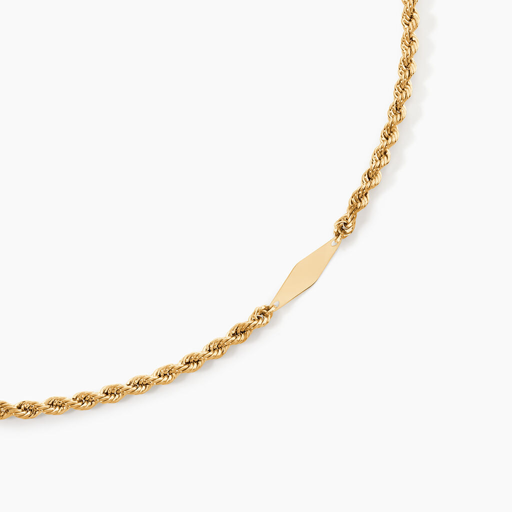 Collier Jerry Or Jaune - Bijoux sans pierre Femme | Histoire d&rsquo;Or