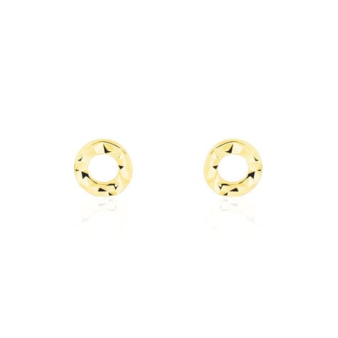 Boucles D'oreilles Puces Berangere Cercle 3 Or Jaune - Clous d'oreilles Femme | Histoire d’Or