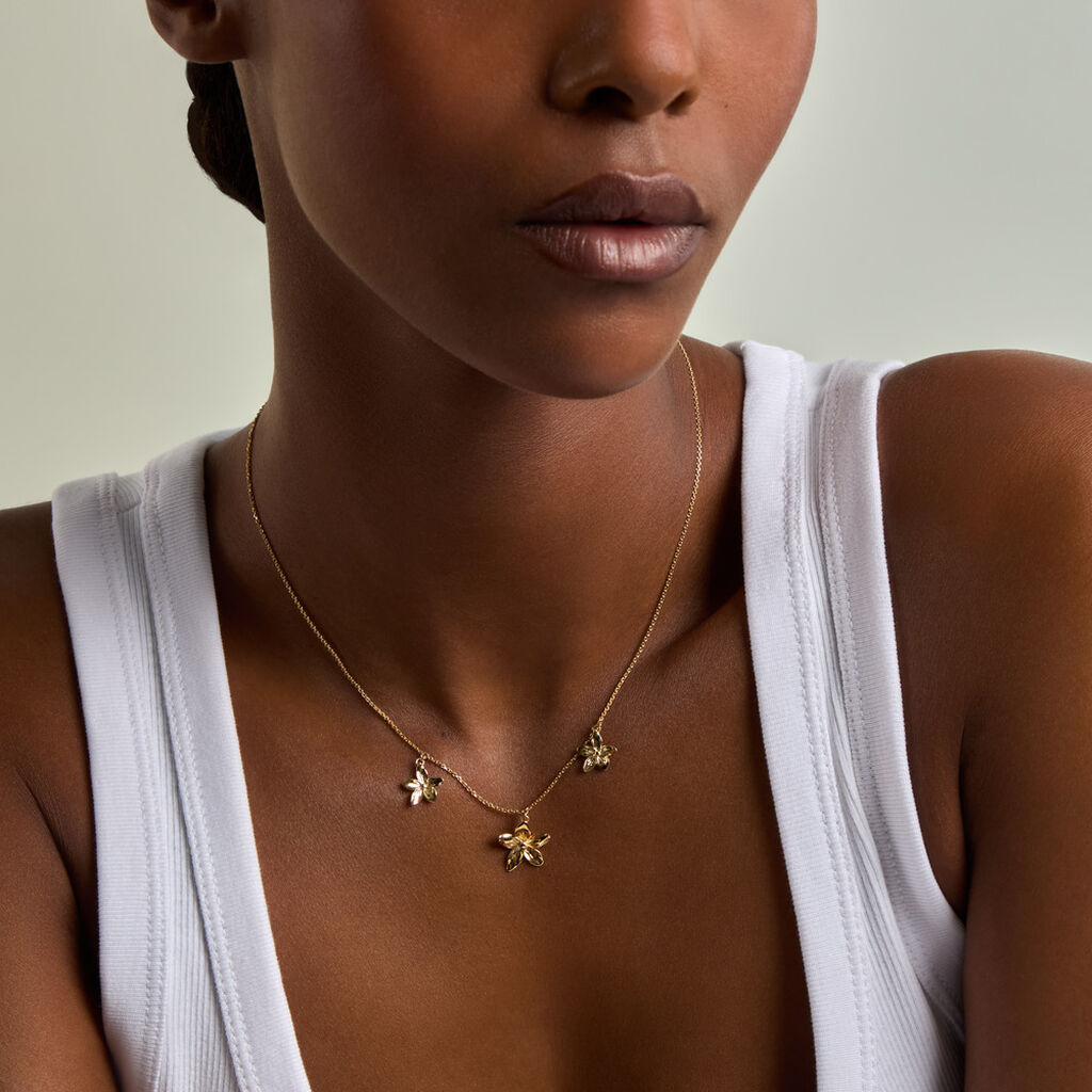 Collier Innes Argent Dor&eacute; - Bijoux sans pierre Femme | Histoire d&rsquo;Or