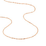 Cha&icirc;ne Imanie Maille Singapour Or Rose - Chaines Femme | Histoire d&rsquo;Or
