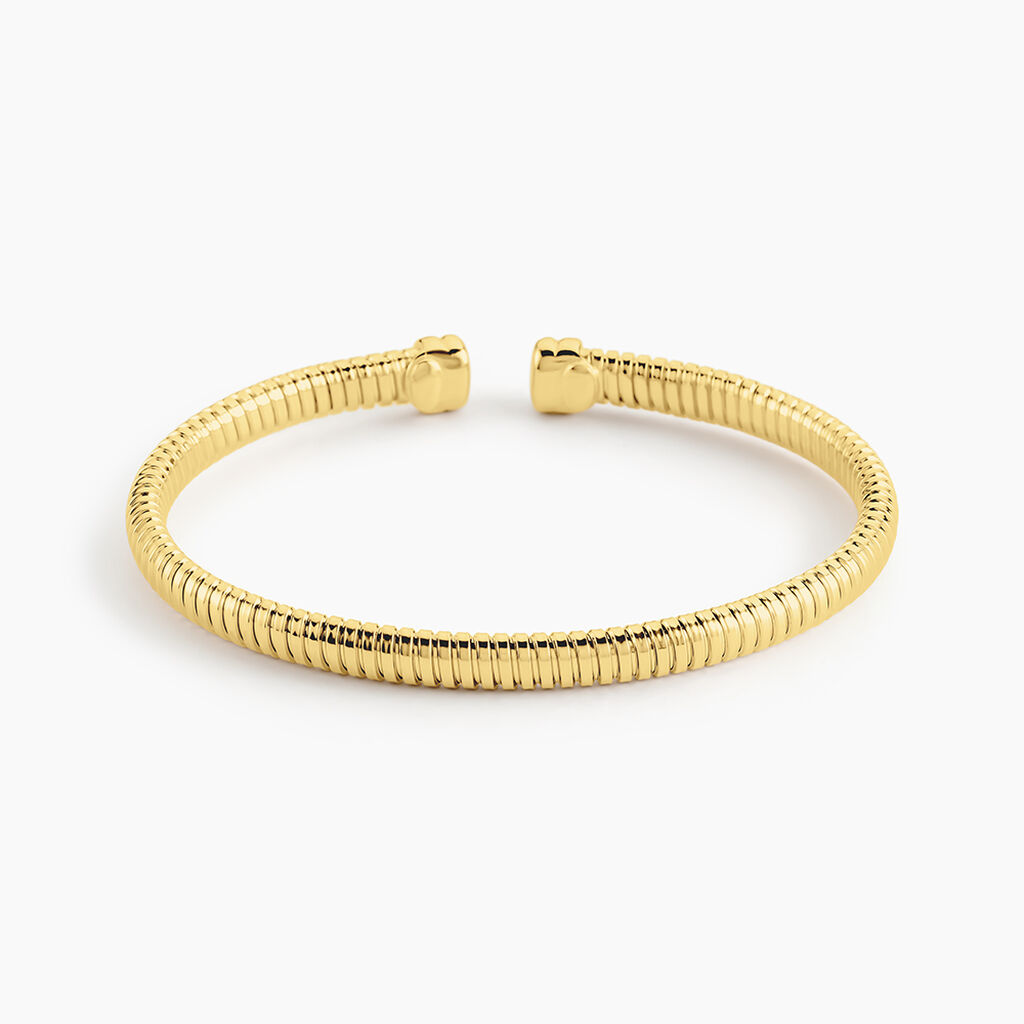 Bracelet Jonc Allure Argent Jaune - Bracelets joncs Femme | Histoire d&rsquo;Or