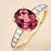 Bague Rhodolite Fever Or Jaune Rhodolite Oxyde De Zirconium - Bagues solitaires Femme | Histoire d’Or