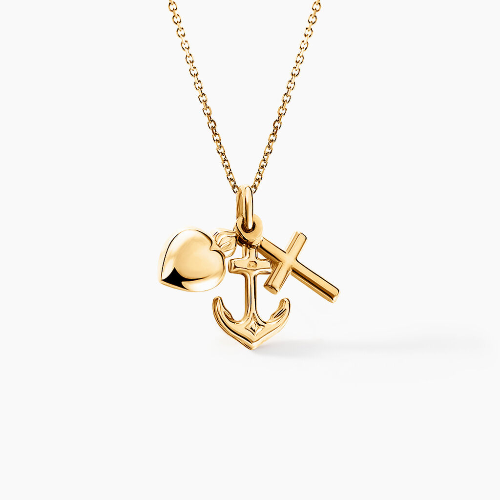 Pendentif Marley Or Jaune - Pendentifs Communion Femme | Histoire d&rsquo;Or
