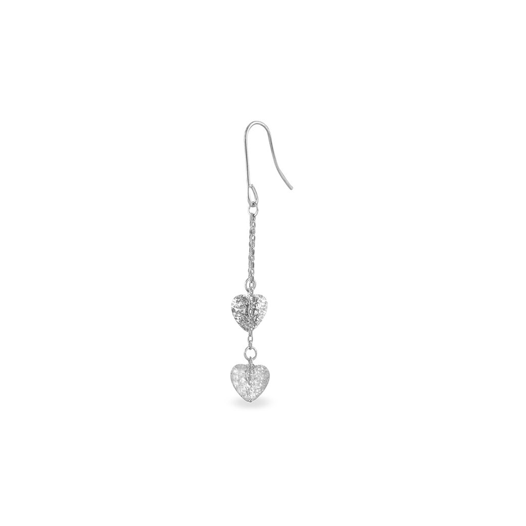 Boucles D'oreilles Pendantes Shaines Or Blanc - Boucles d'Oreilles Etoile Femme | Histoire d’Or