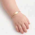 Bracelet Identit&eacute; Esmaelle Or Jaune - Bracelets Communion Enfant | Histoire d&rsquo;Or