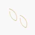 Cr&eacute;oles Helle Amande Or Jaune - Boucles d'oreilles cr&eacute;oles Femme | Histoire d&rsquo;Or