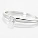 Bague Solitaire Flora Or Blanc Diamant - Bagues solitaires Femme | Histoire d’Or