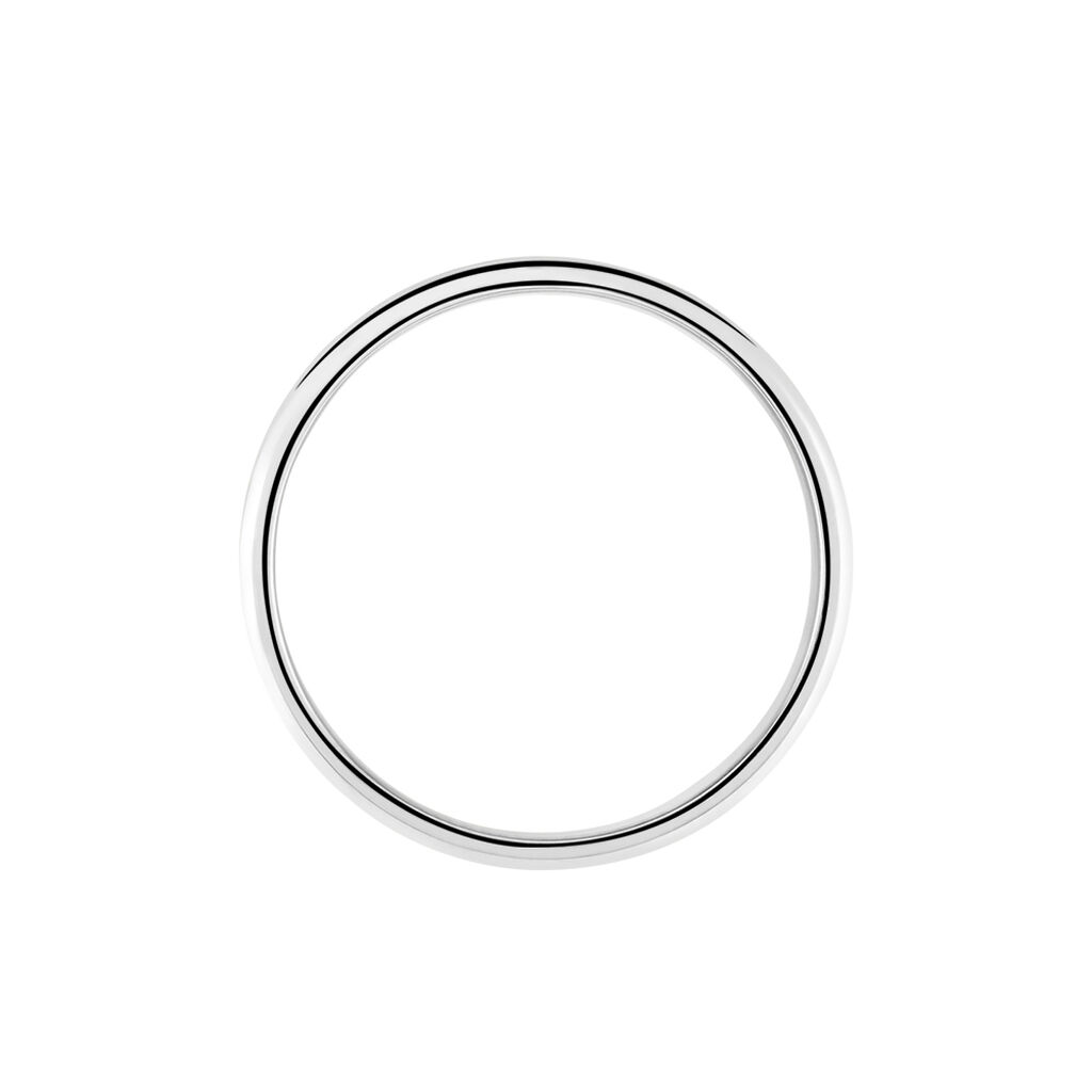 Alliance Hild Ruban Biseaute Palladium Blanc - Alliances Homme | Histoire d’Or