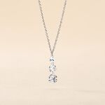 Collier Argent Constantin Argent Blanc Oxyde - Colliers fantaisie Femme | Histoire d&rsquo;Or