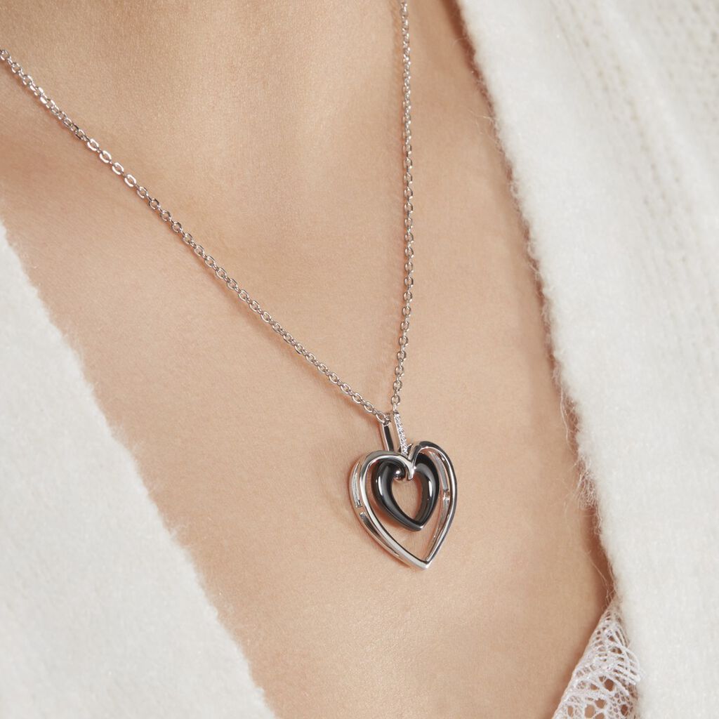 Collier Ceramik Design Argent Blanc Céramique Et Oxyde De Zirconium - Colliers Femme | Histoire d’Or