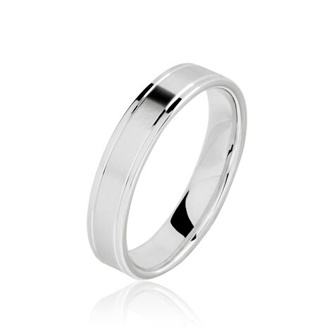 Alliance Mat Et Brillant Or Blanc Ambre - Alliances Unisex | Histoire d&rsquo;Or