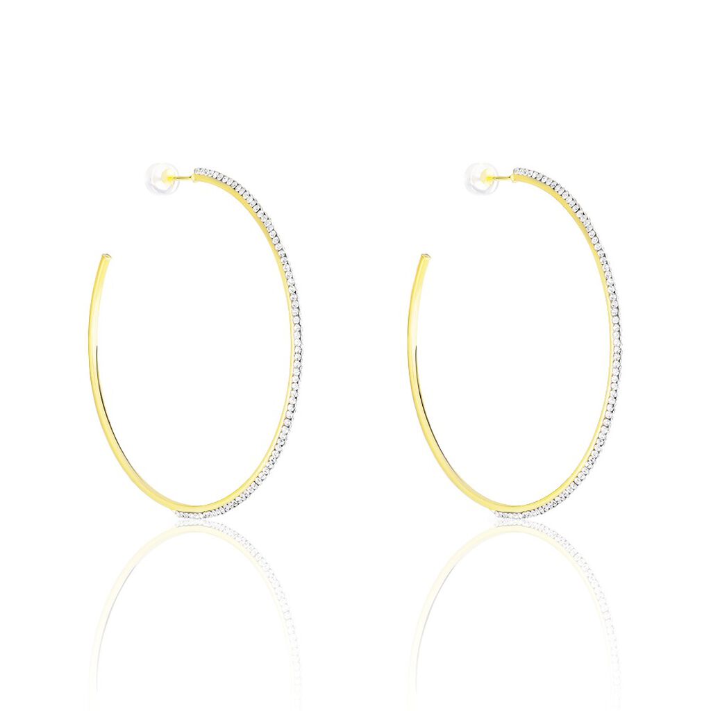 Cr&eacute;oles Tyhana Or Jaune Oxyde - Boucles d'oreilles cr&eacute;oles Femme | Histoire d&rsquo;Or