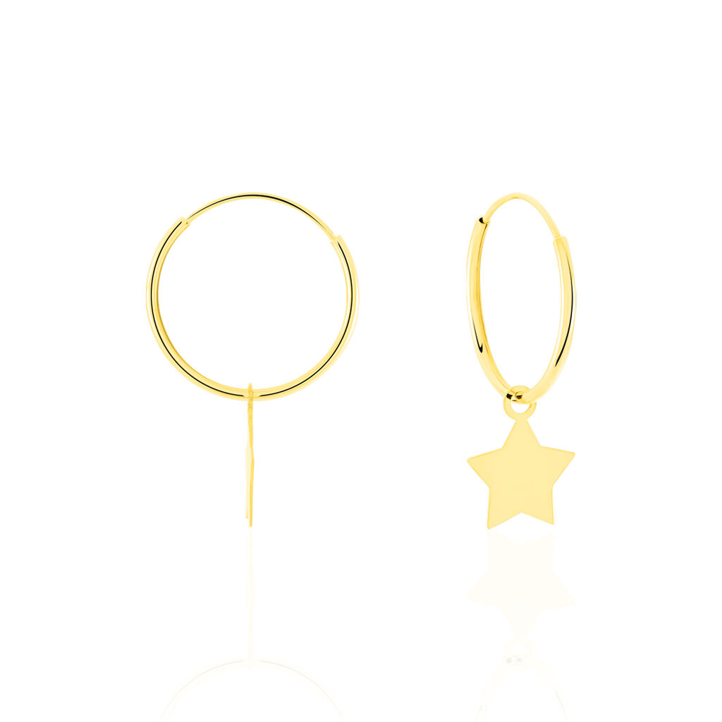 Cr&eacute;oles Belita Or Jaune - Boucles d'oreilles cr&eacute;oles Femme | Histoire d&rsquo;Or