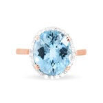 Bague Anna Or Rose Topaze Et Diamant - Bagues solitaires Femme | Histoire d&rsquo;Or