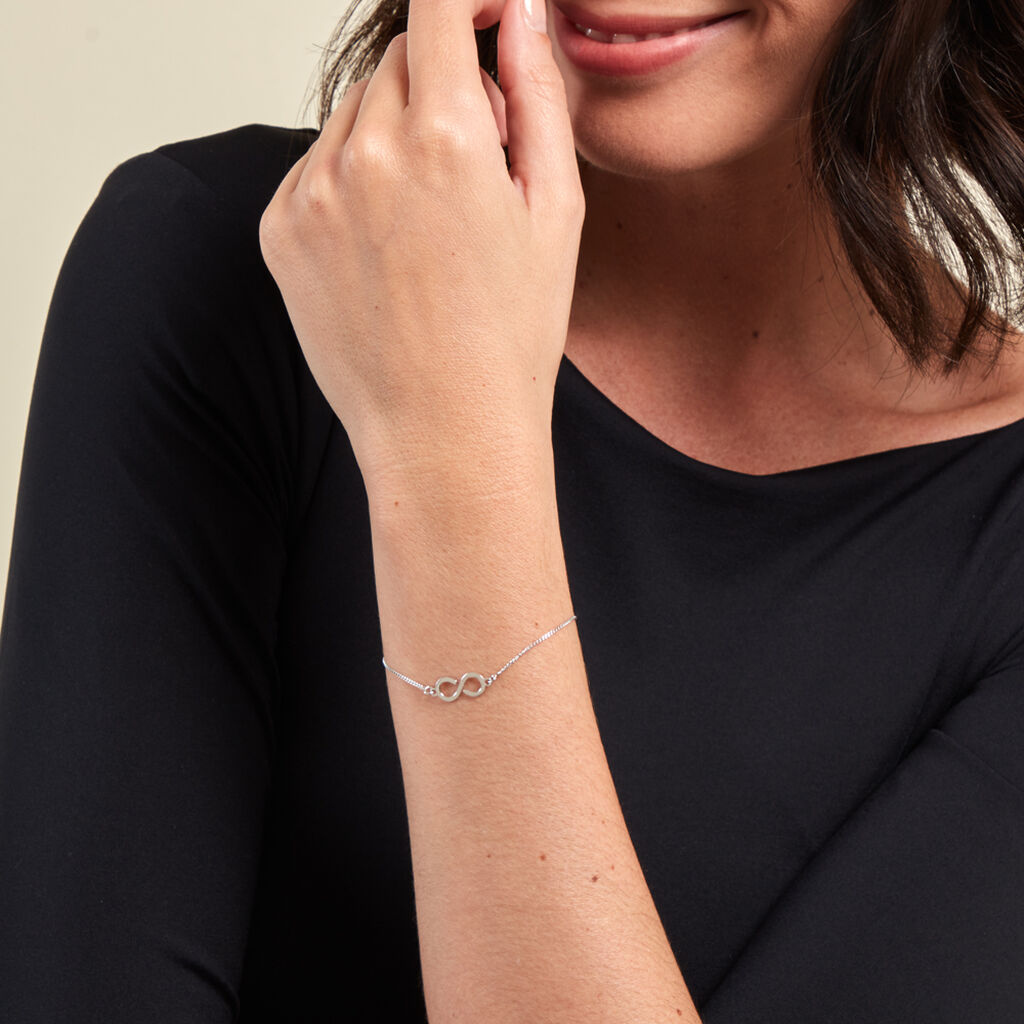 Bracelet Lirael Argent Blanc - Bracelets Femme | Histoire d’Or