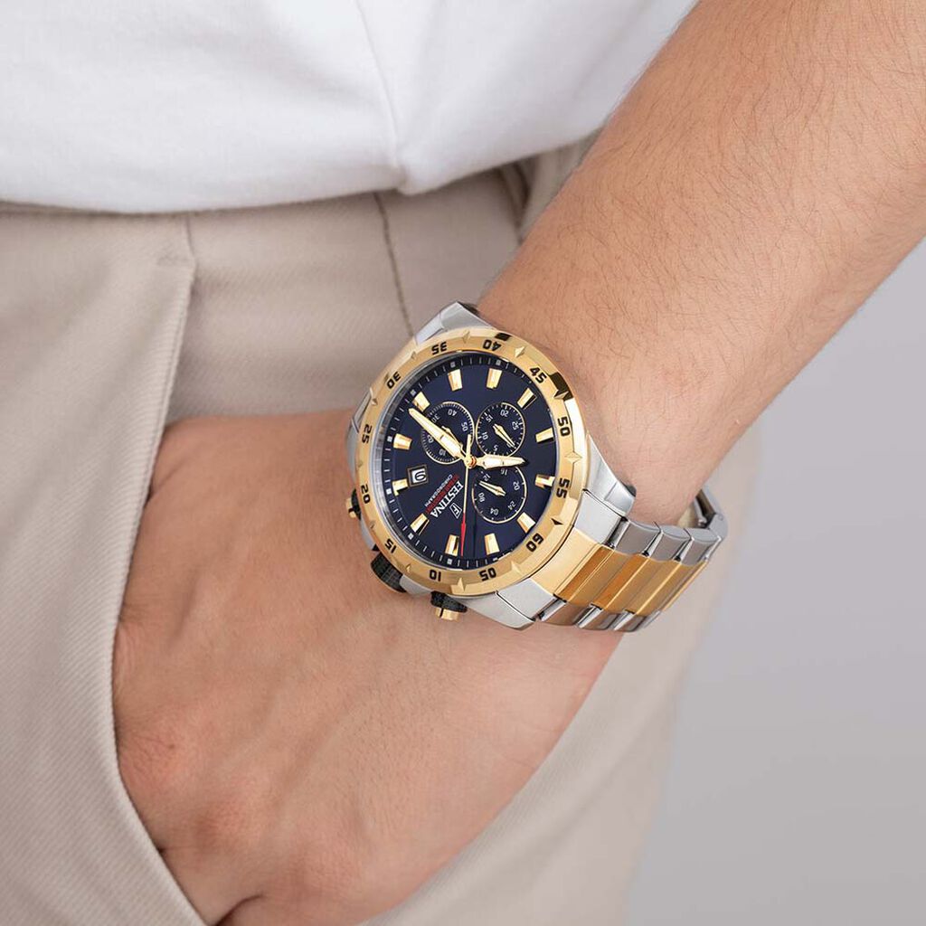 Montre Festina Timeless Chronograph Bleu - Montres Homme | Histoire d’Or