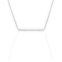 Collier Alayna Or Blanc Diamant