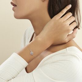 Bracelet Agata Argent Blanc - Bracelets Coeur Femme | Histoire d’Or