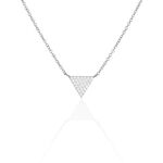 Collier Brendana Argent Blanc Oxyde De Zirconium - Colliers fantaisie Femme | Histoire d&rsquo;Or