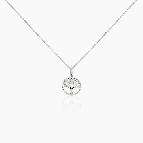 Collier Veva Argent Blanc Oxyde De Zirconium - Colliers fantaisie Femme | Histoire d’Or