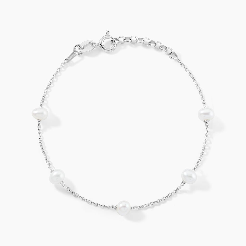 Bracelet Perlita Argent Blanc Perle De Culture - Bracelets Femme | Histoire d&rsquo;Or