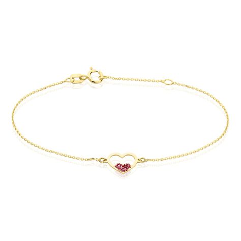 Bracelet Or Jaune Theandre - Bracelets Coeur Enfant | Histoire d’Or