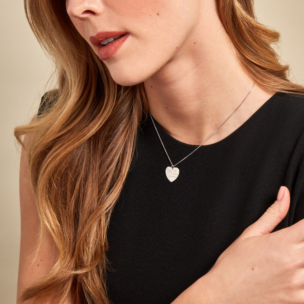 Collier Florine Argent Blanc - Colliers fantaisie Femme | Histoire d’Or