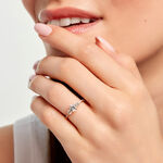 Bague Solitaire Plaque Or Jaune Oxyde De Zirconium -  Femme | Histoire d&rsquo;Or
