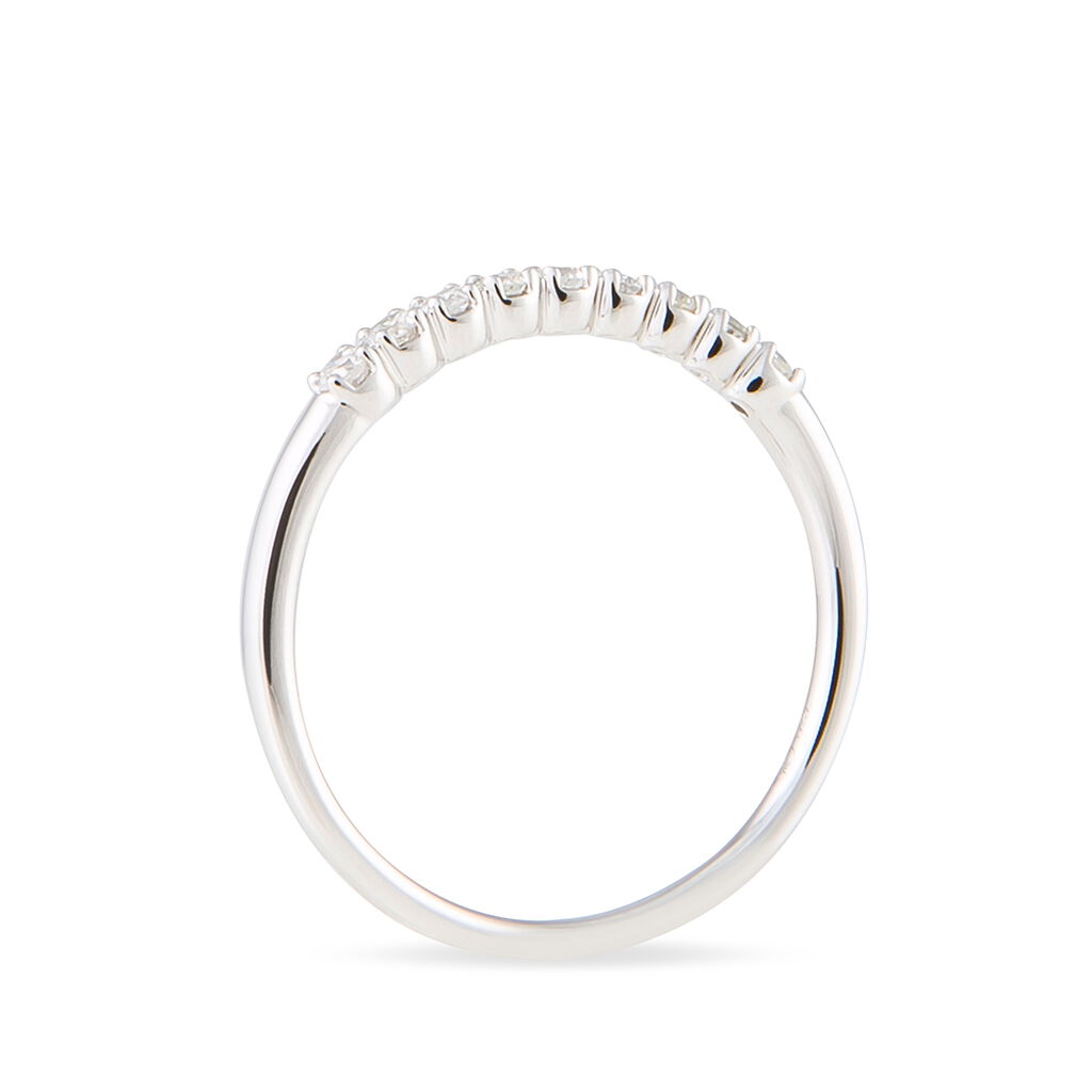 Alliance Eloise Or Blanc Diamant - Alliances Femme | Histoire d&rsquo;Or