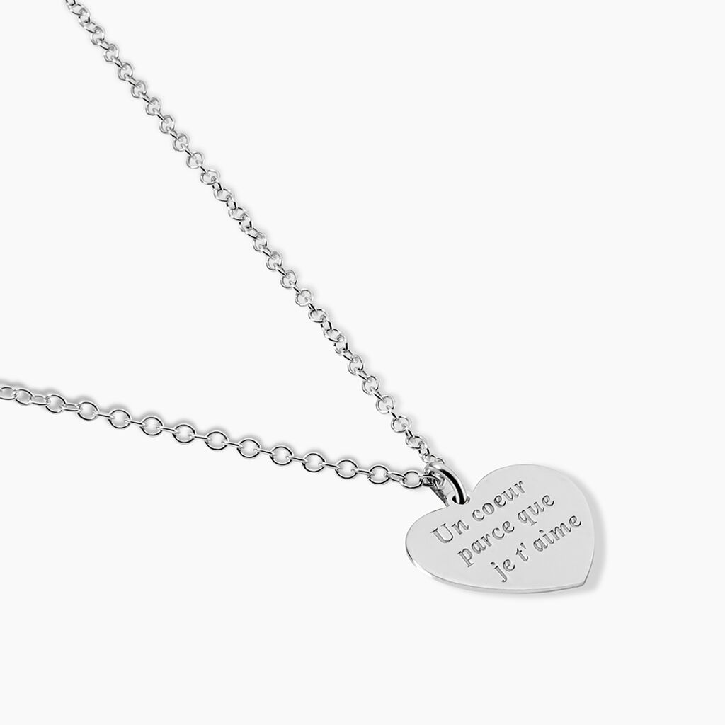 Collier Argent Blanc Patie - Colliers fantaisie Femme | Histoire d&rsquo;Or