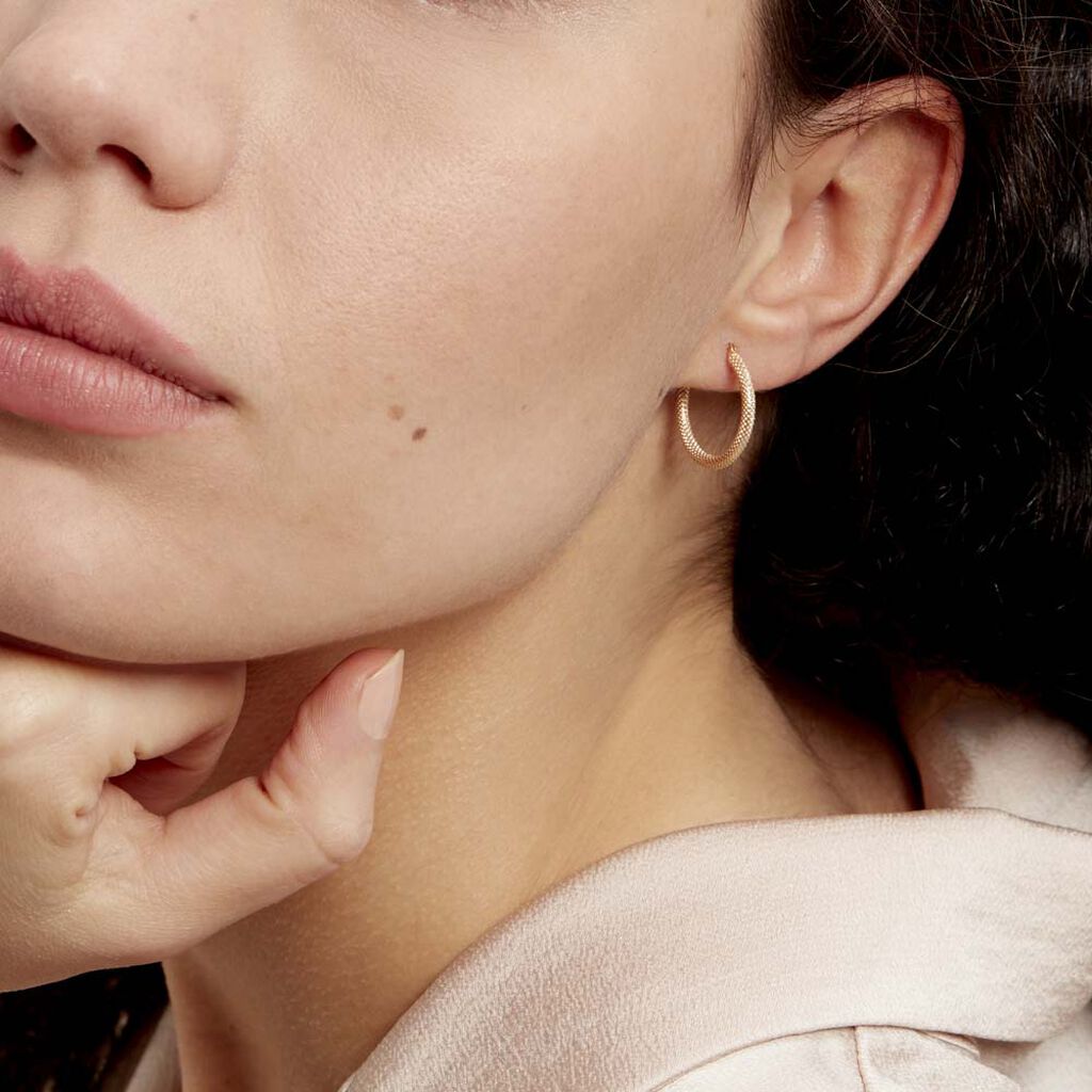 Créoles Ulrica Or Jaune - Boucles d'oreilles créoles Femme | Histoire d’Or
