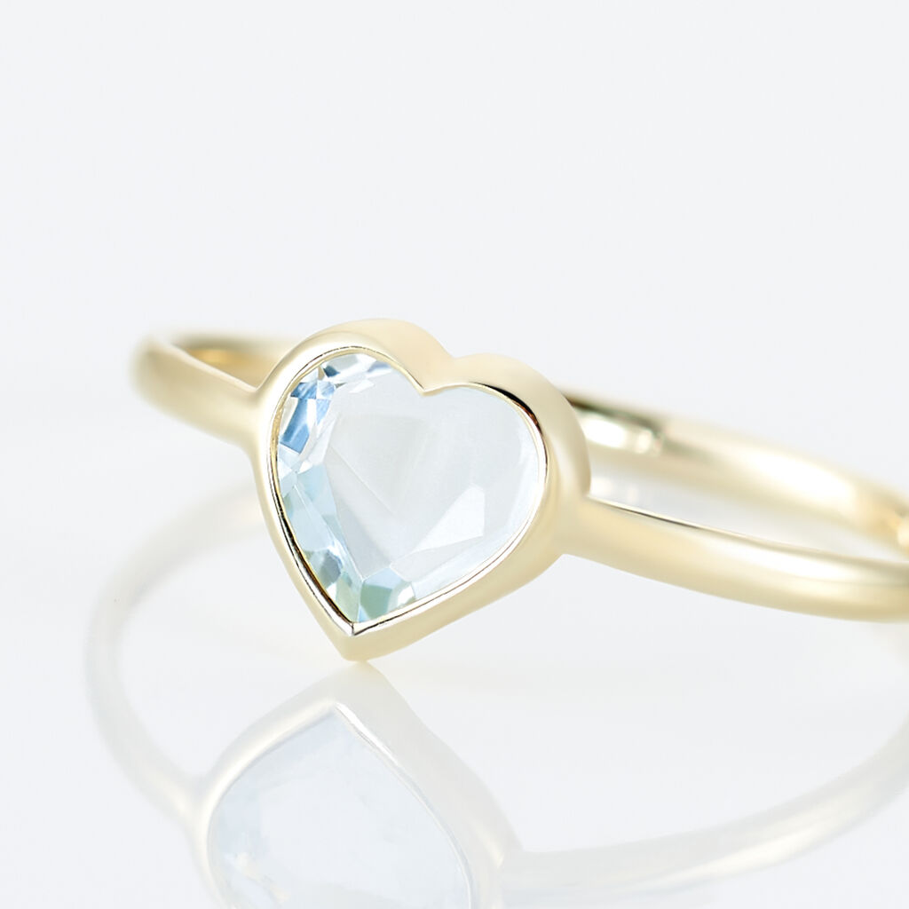 Bague Marsie Or Jaune Topaze - Bagues solitaires Femme | Histoire d’Or