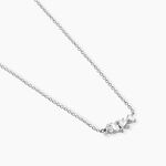 Collier Eclat d'Aurore Argent Blanc Oxyde De Zirconium - Colliers fantaisie Femme | Histoire d&rsquo;Or