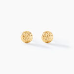 Boucles D'oreilles Puces Bernia Or Jaune - Clous d'oreilles Femme | Histoire d&rsquo;Or