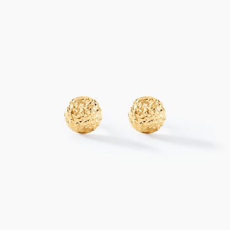 Boucles D'oreilles Puces Bernia Or Jaune - Clous d'oreilles Femme | Histoire d’Or