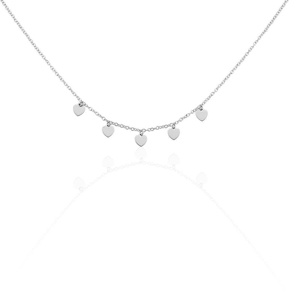 Collier Maryline Argent Blanc - Colliers fantaisie Femme | Histoire d&rsquo;Or