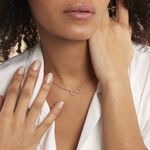 Collier Merane Plaqu&eacute; Or Jaune Oxyde De Zirconium - Colliers fantaisie Femme | Histoire d&rsquo;Or