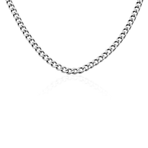 Collier Daniel Acier Blanc - Colliers fantaisie Homme | Histoire d’Or