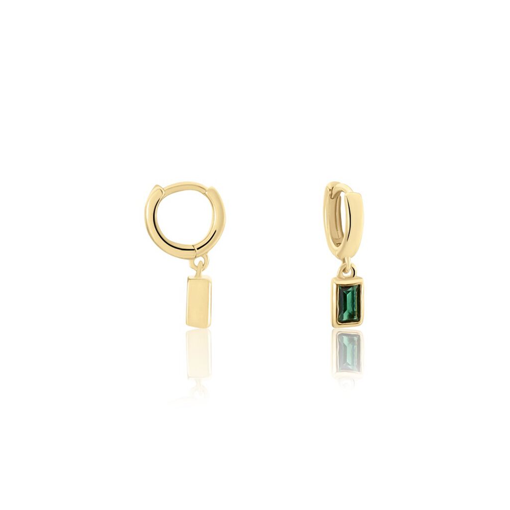 Créoles Plaqué Or Linnert Oxydes De Zirconium - Boucles d'oreilles créoles Femme | Histoire d’Or