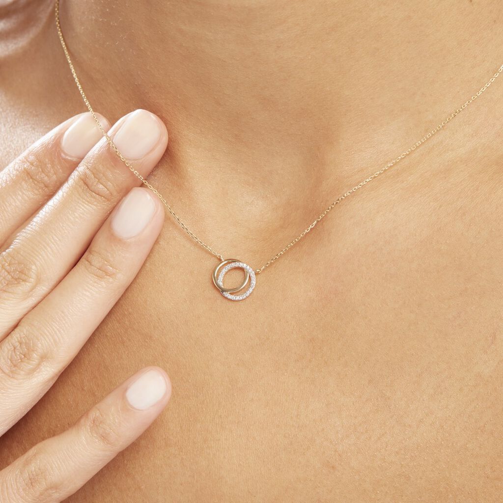 Collier Or Jaune Tresha Diamants - Colliers Femme | Histoire d’Or