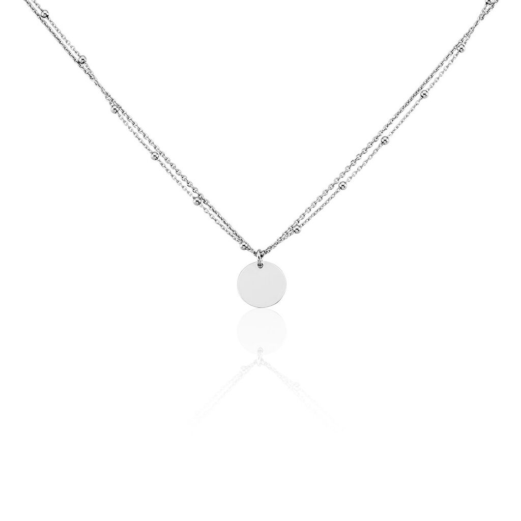 Collier Argent Blanc Mireio