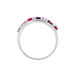 Bague Multicolore Or Blanc Amethyste Et Saphir Et Rhodolite - Bagues avec pierre Femme | Histoire d’Or