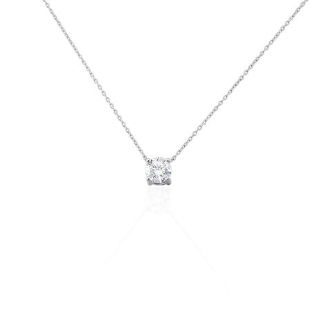 Collier Collection Aphrodite Or Blanc Diamant Synthetique - Colliers Femme | Histoire d’Or