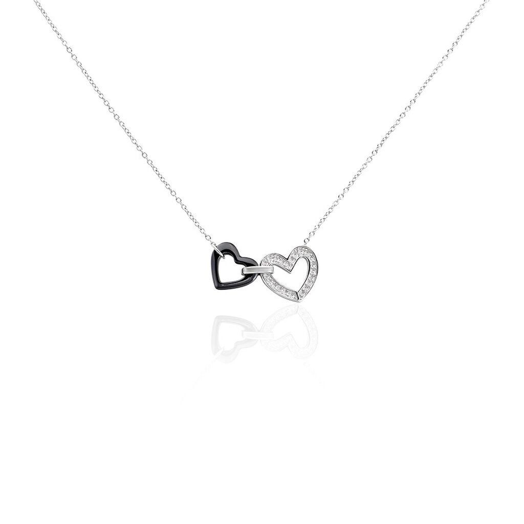 Collier Lineth Argent Blanc Céramique Oxyde De Zirconium - Colliers fantaisie Femme | Histoire d’Or