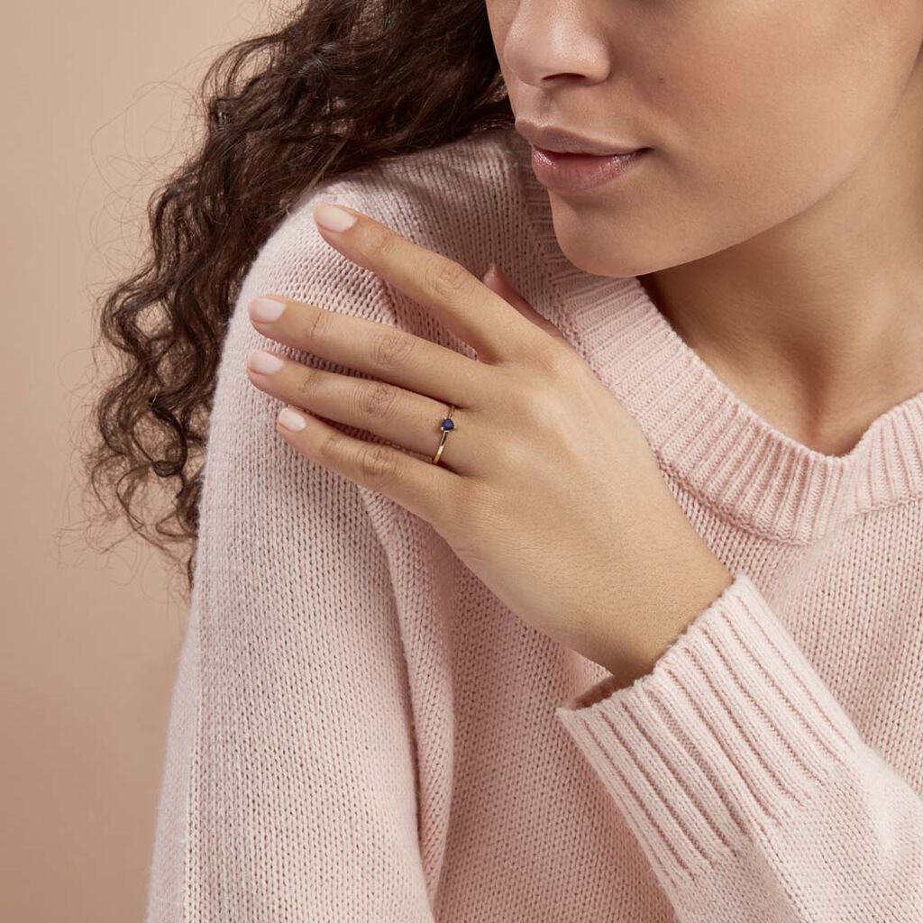 Bague Lissounia Or Jaune Saphir - Bagues solitaires Femme | Histoire d’Or