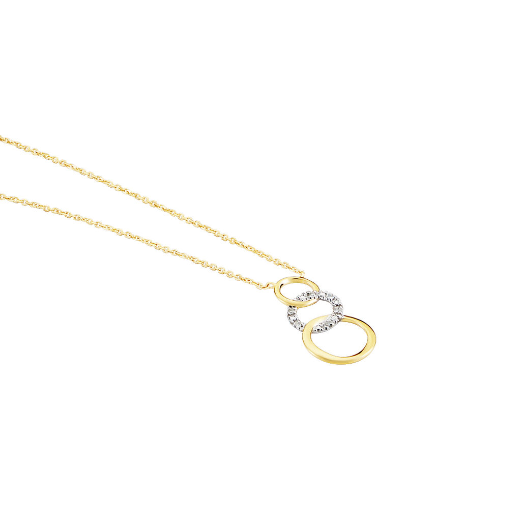 Collier Kristeen Or Bicolore Diamant Blanc - Colliers Femme | Histoire d’Or